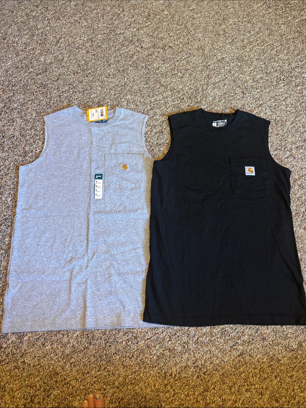 Bundle Carhartt Relaxed Fit Heavyweight Sleeveless Pocket T-shirts